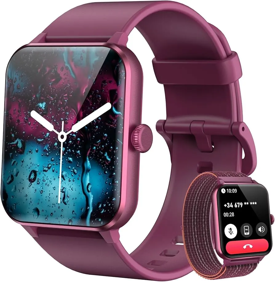 Smartwatch Blackview R50 Wine Red (Claret) + Pulseira Extra