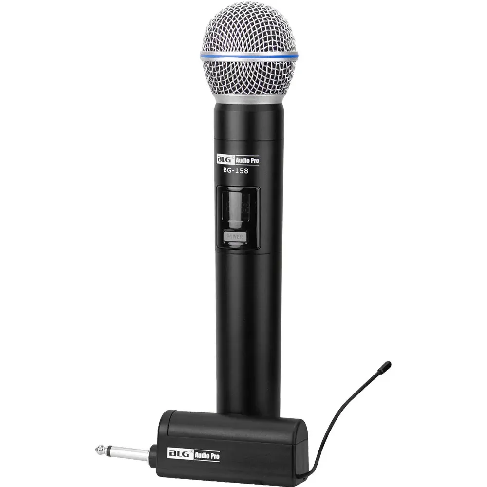 Microfone Sem Fio Blg Bg-158 1MIC Preto