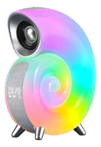 Caixa de Som Blulory N70 Conch Music Light Cinza