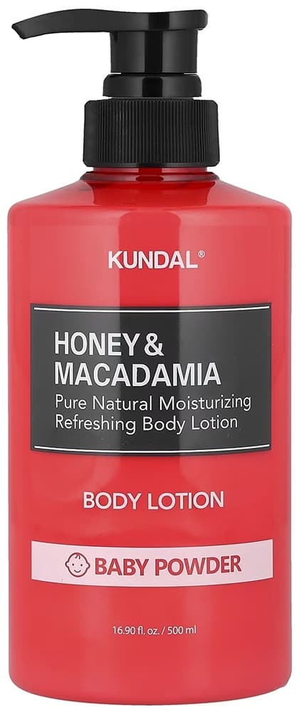 Hidratante Corporal Kundal Honey Macadamia Baby Powder - 500mL