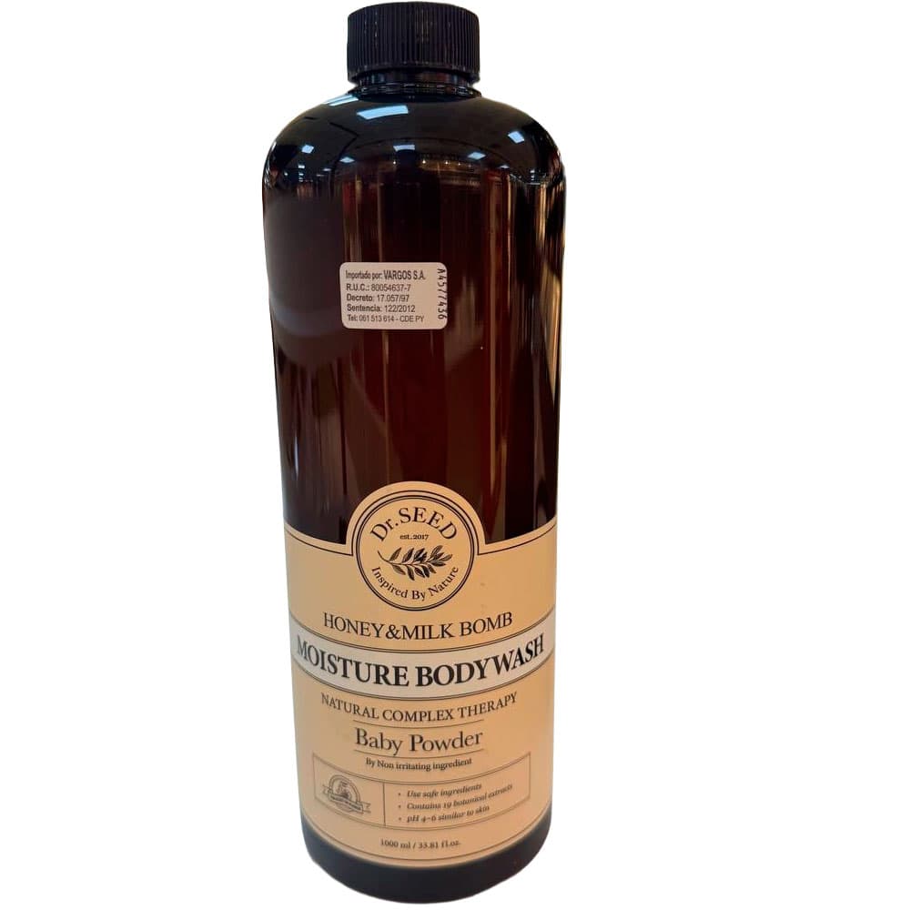Body Wash Dr Seed Moist Honey Y Milk B.Powder 1L
