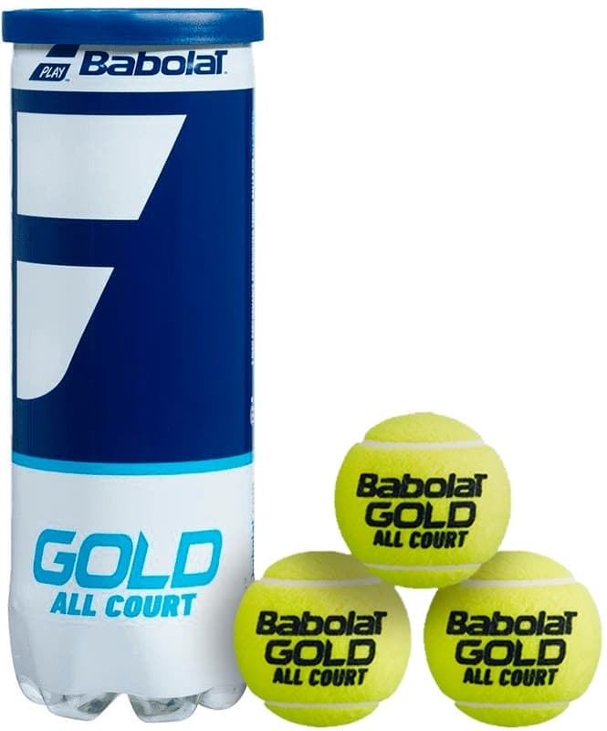 Bola de Tênis Babolat Gold All Court (3 Unidades)