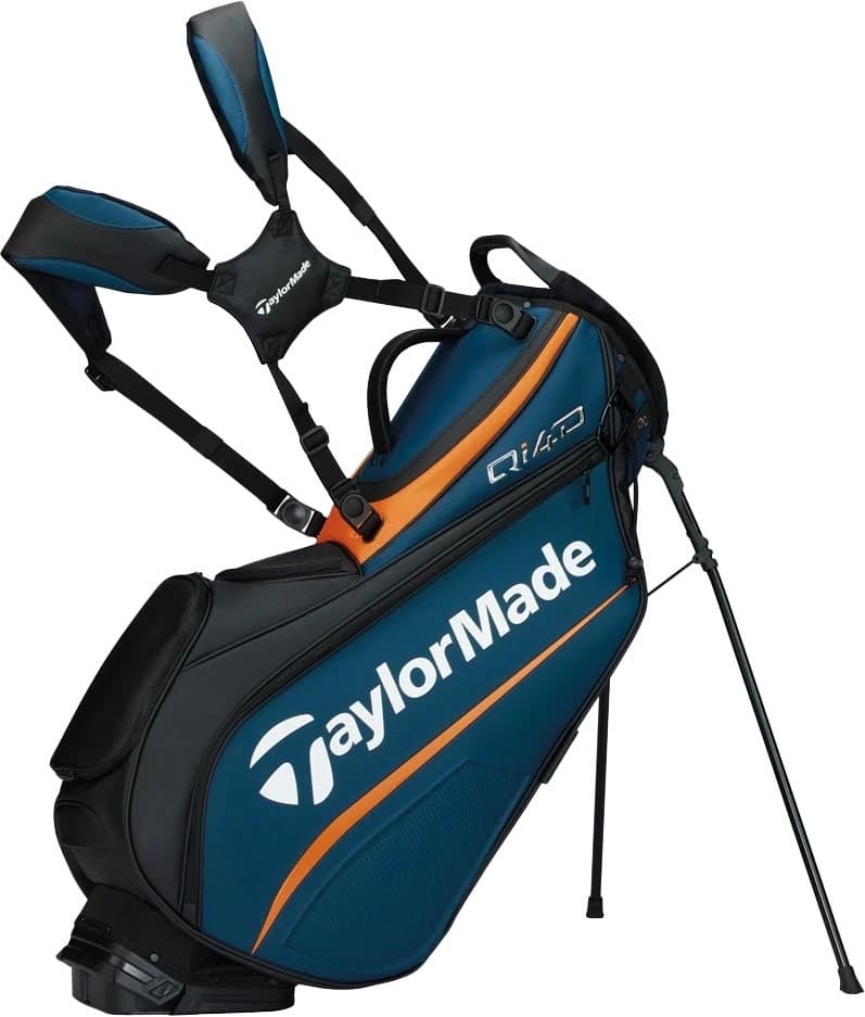 Bolsa de Golfe TaylorMade Tm26 QI4D Tour Stand Bag M2382401 - Azul/Preto/Laranja
