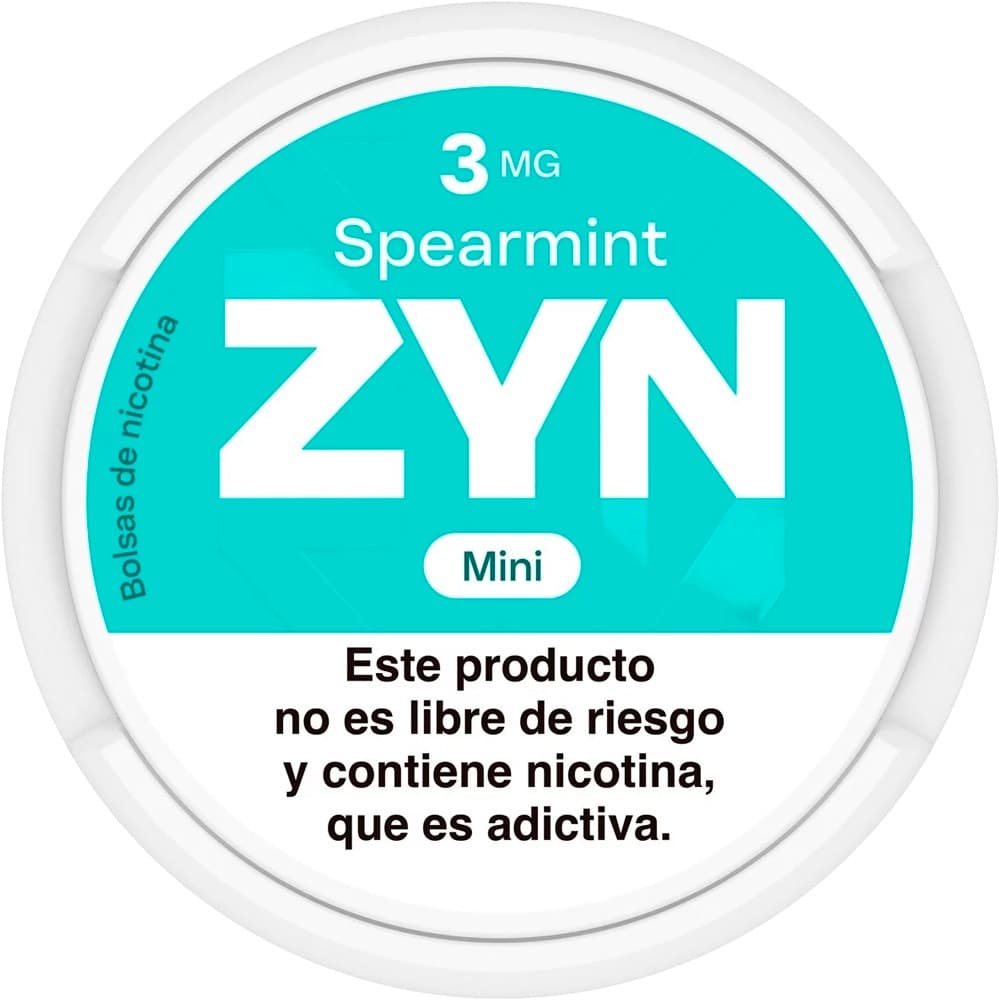 Bolsas de Nicotina Zyn Spearmint 3MG (15 Unidades)