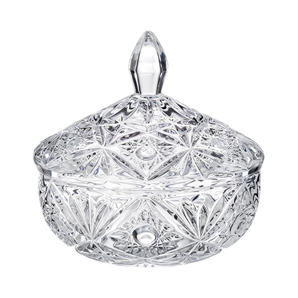 Bombonera Bohemia Miranda de Cristal 15 Cm