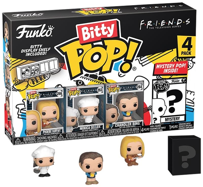 Boneco Funko Bitty Pop! Phoebe Buffay/Monica Geller/Chandler Bing/Mystery