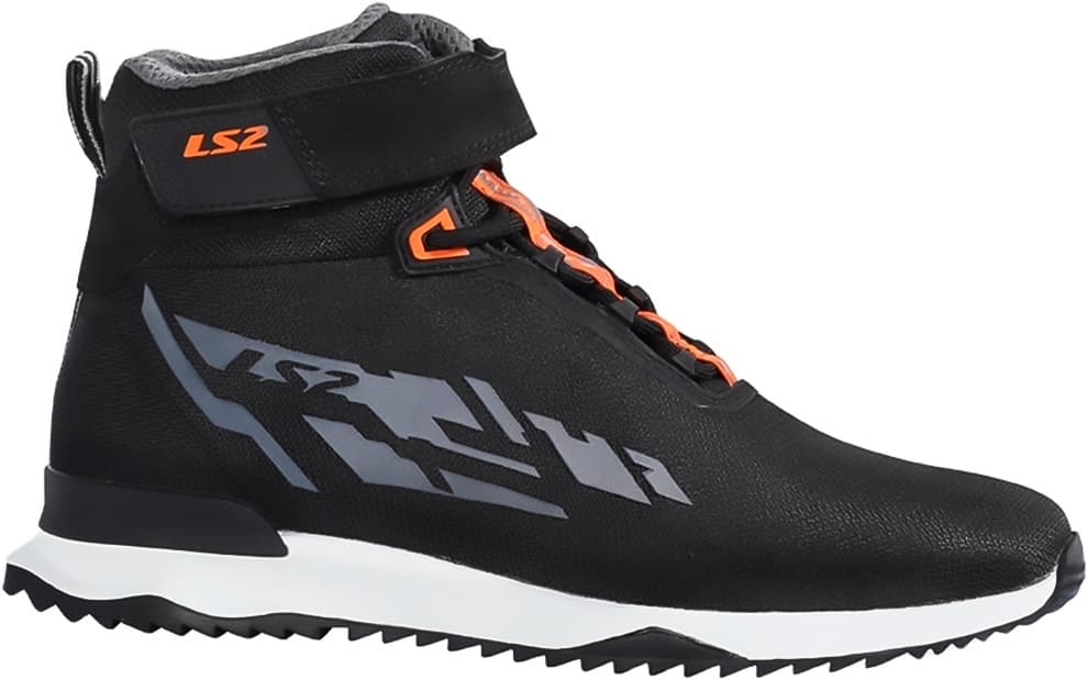 Bota para Moto Ls2 Helmets Acrux Man Mbl011-1 Preta/Laranja
