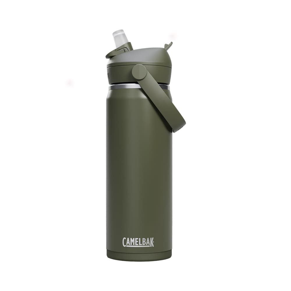 Garrafa Térmica Camelbak Thrive Flip Straw Vss 1.18L Verde Musgo
