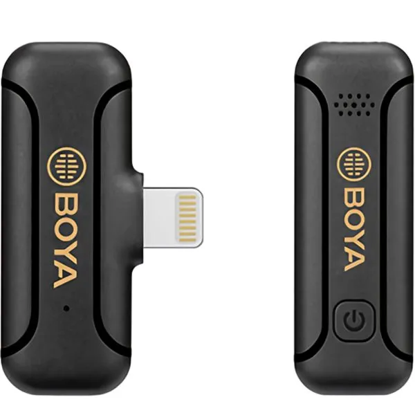 Microfone Boya By-WM3T2-D1 Wireless para iPhone (1TX+1RX)