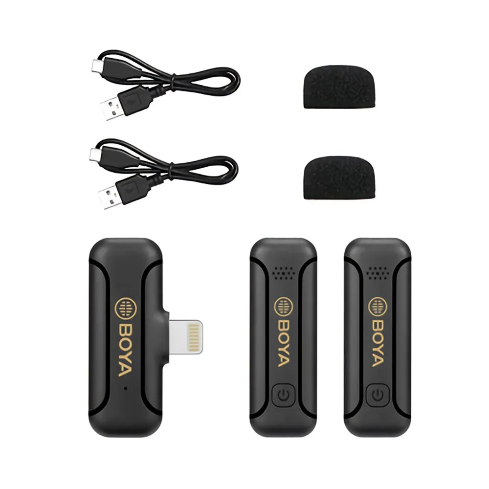 Microfone Sem Fio Boya By-WM3T2-D2 iPhone (2TX+1RX)