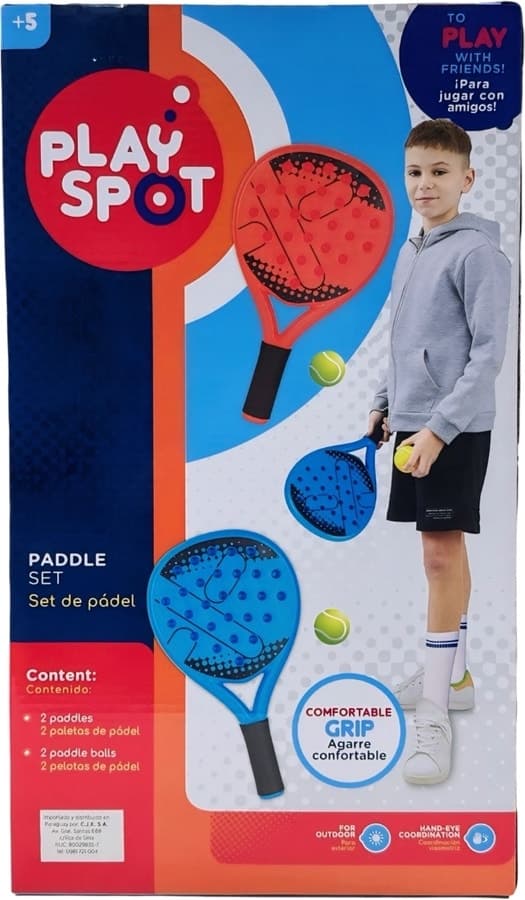 Brinquedo Raquete de Padel com Bolas Play Spot Pl73