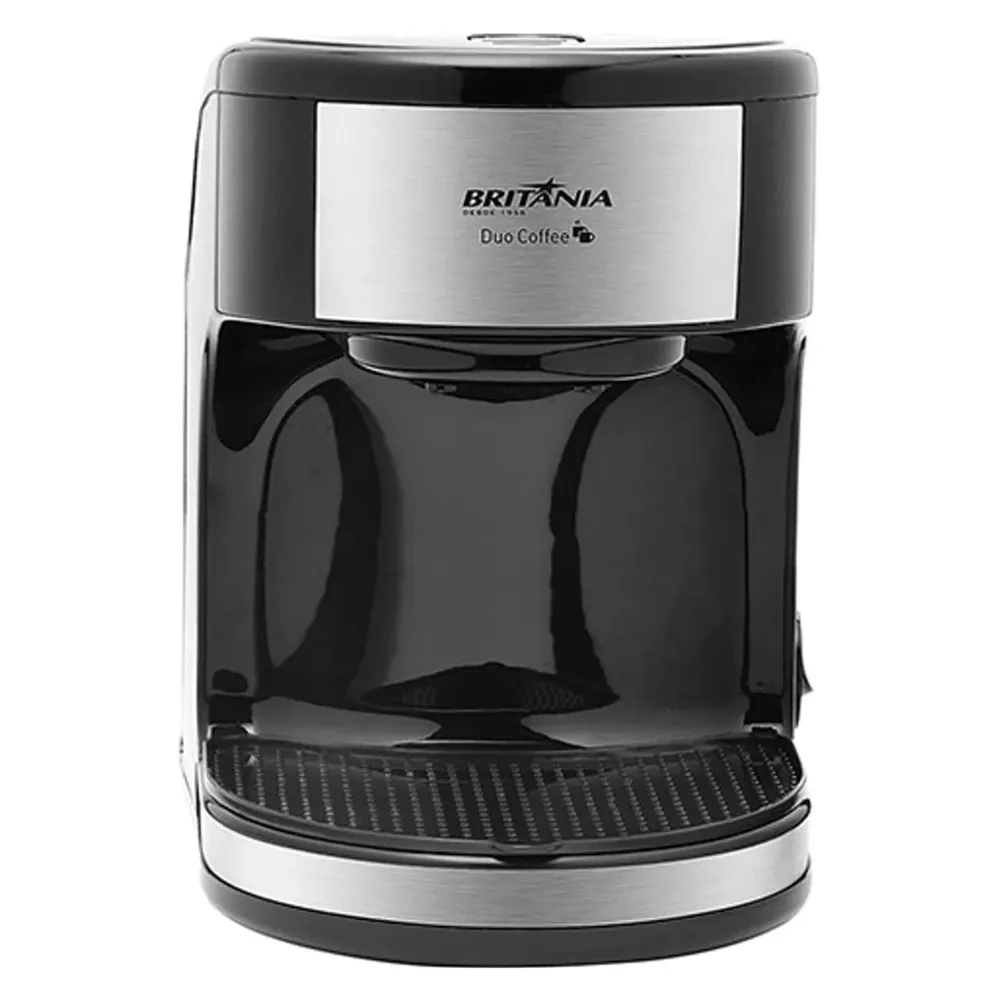 Cafeteira Britania Duo Coffee Inox 0.25L 2 Tazas/5Nivel/220V Negro