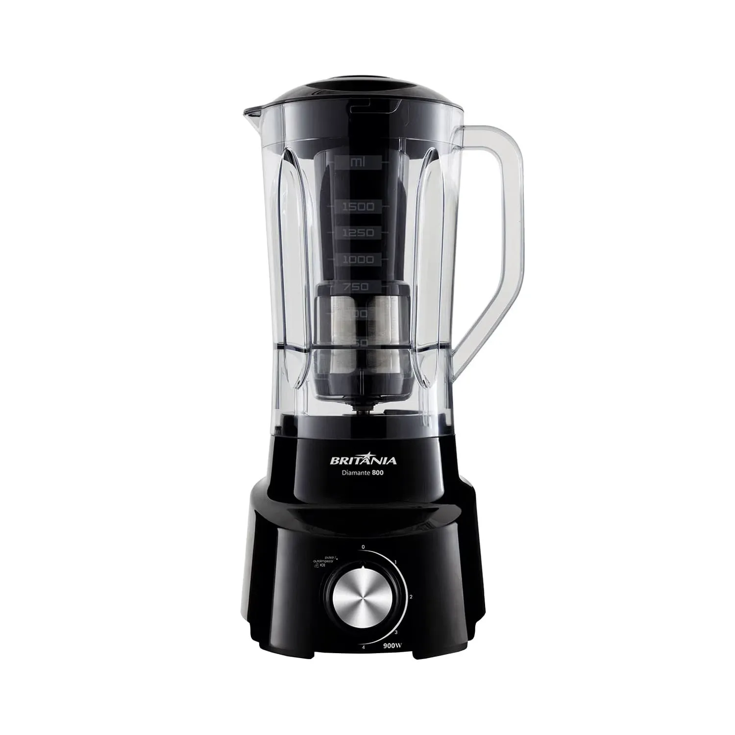 Liquidificador Britania Diamante 800 2.6L/4VEL/220V 50/60Hz Negro