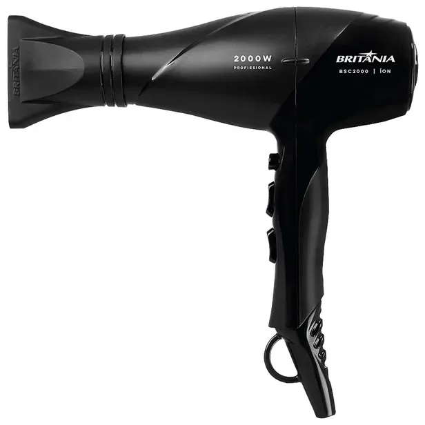 Secador Britania Bsc2000 3 Temperaturas/2 Velocidades/2000W 110V/60Hz Preto
