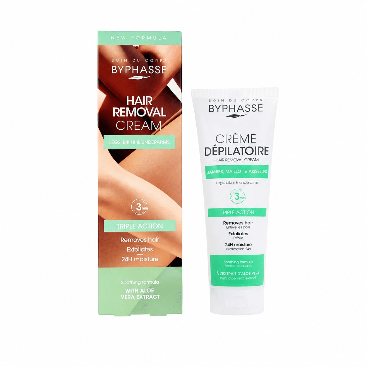 Creme Depilatório Byphasse Aloe Vera 125ml