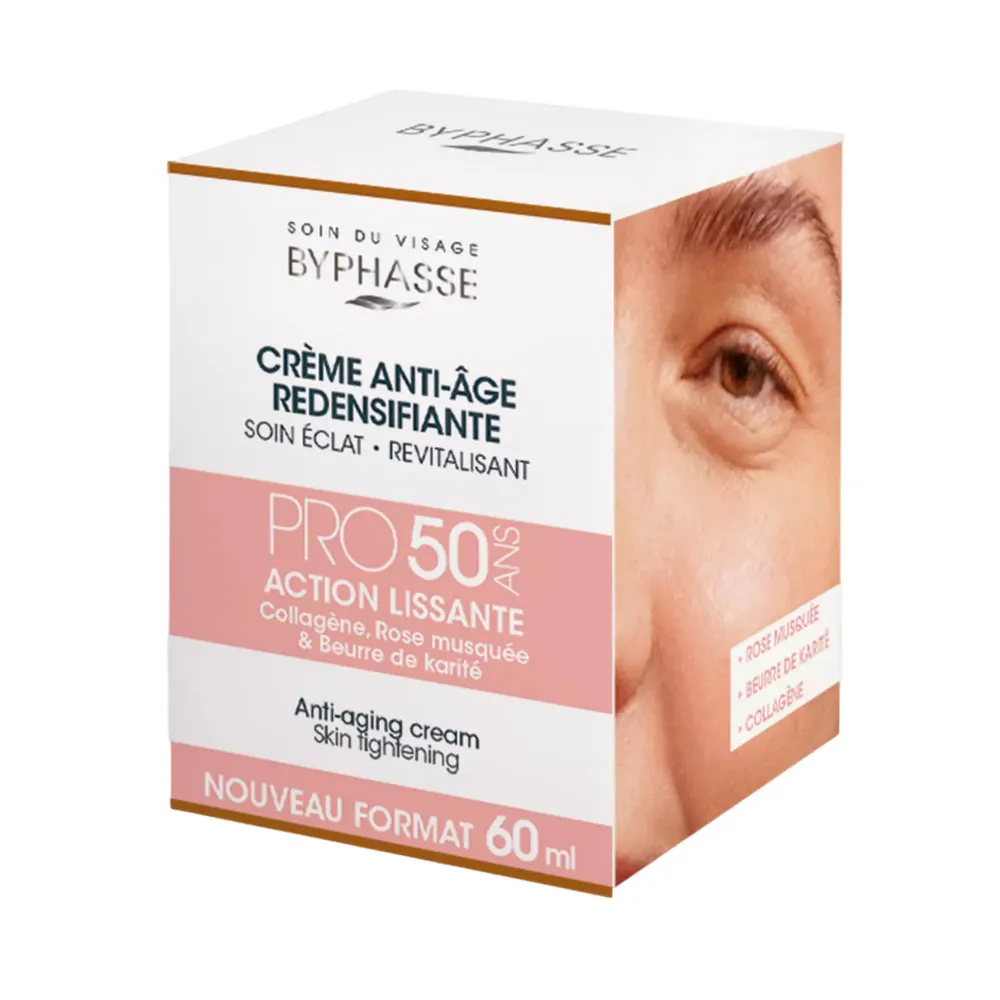 Hidratante Byphasse Crema Facial Anti Edad PRO50AÑOS 60ml