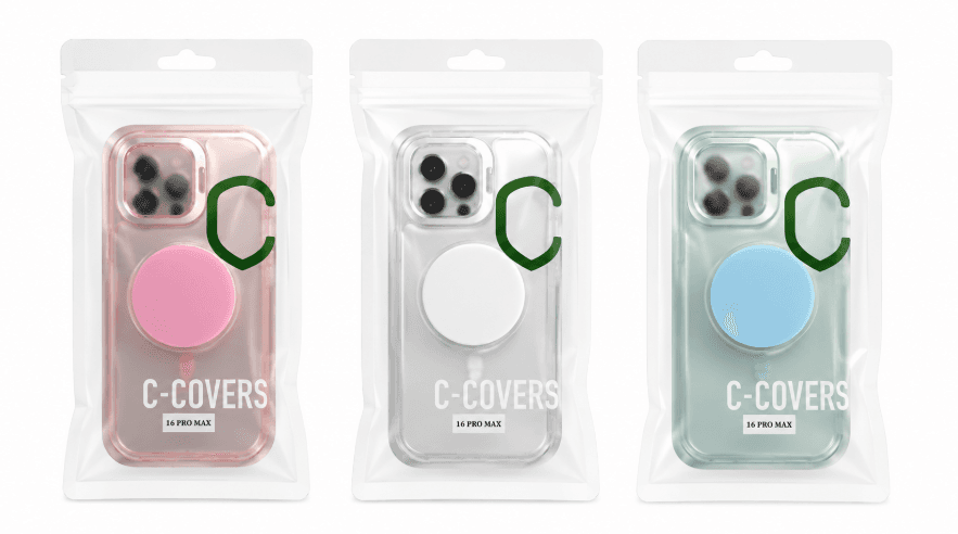 Capa 360 C-Covers iPhone 17 Pro Max + Pop Socket Várias Cores