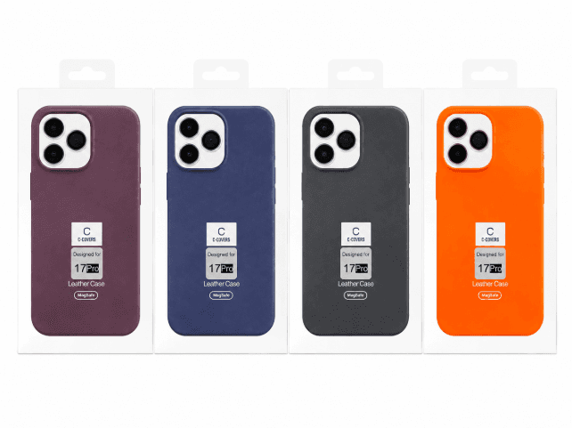 C-covers Capa iPhone 17 PRO Leather Magsafe Colores Varios