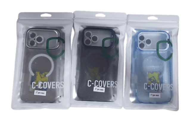 Capa Magnética C-Covers para iPhone 17 Pro Max Glam Camstand Várias Cores
