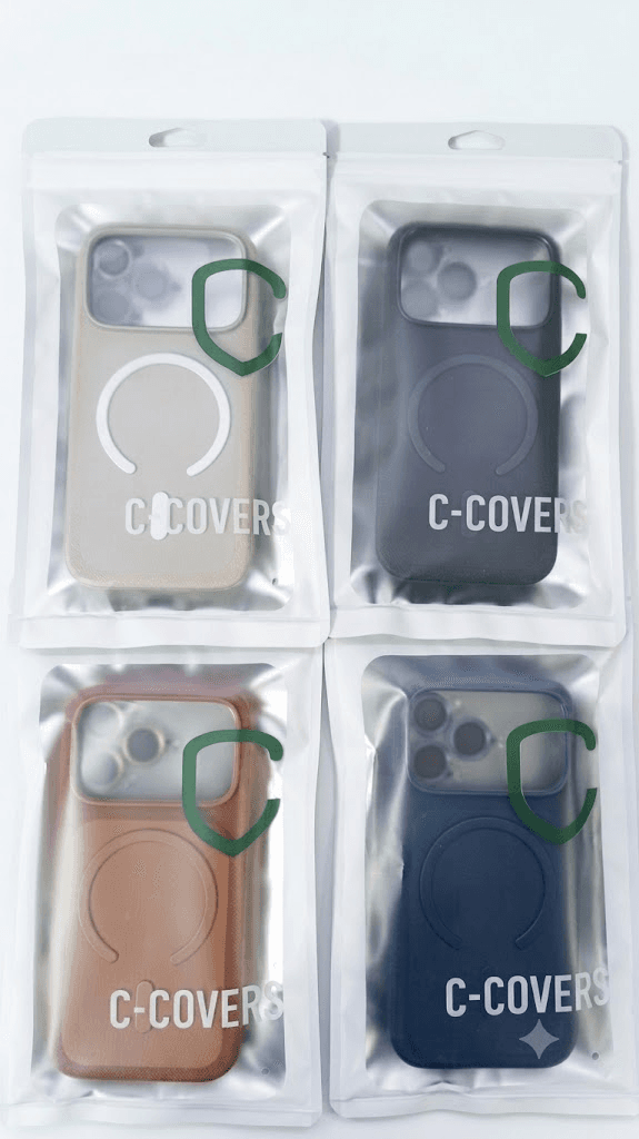 Capa Magnética C-Covers para iPhone 17 Pro Texturizada Bgm Cores Várias