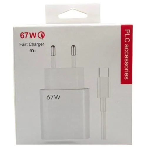 Fonte C-Covers 67W 2Em1 Fonte+cabo USB-A para USB-C Branco