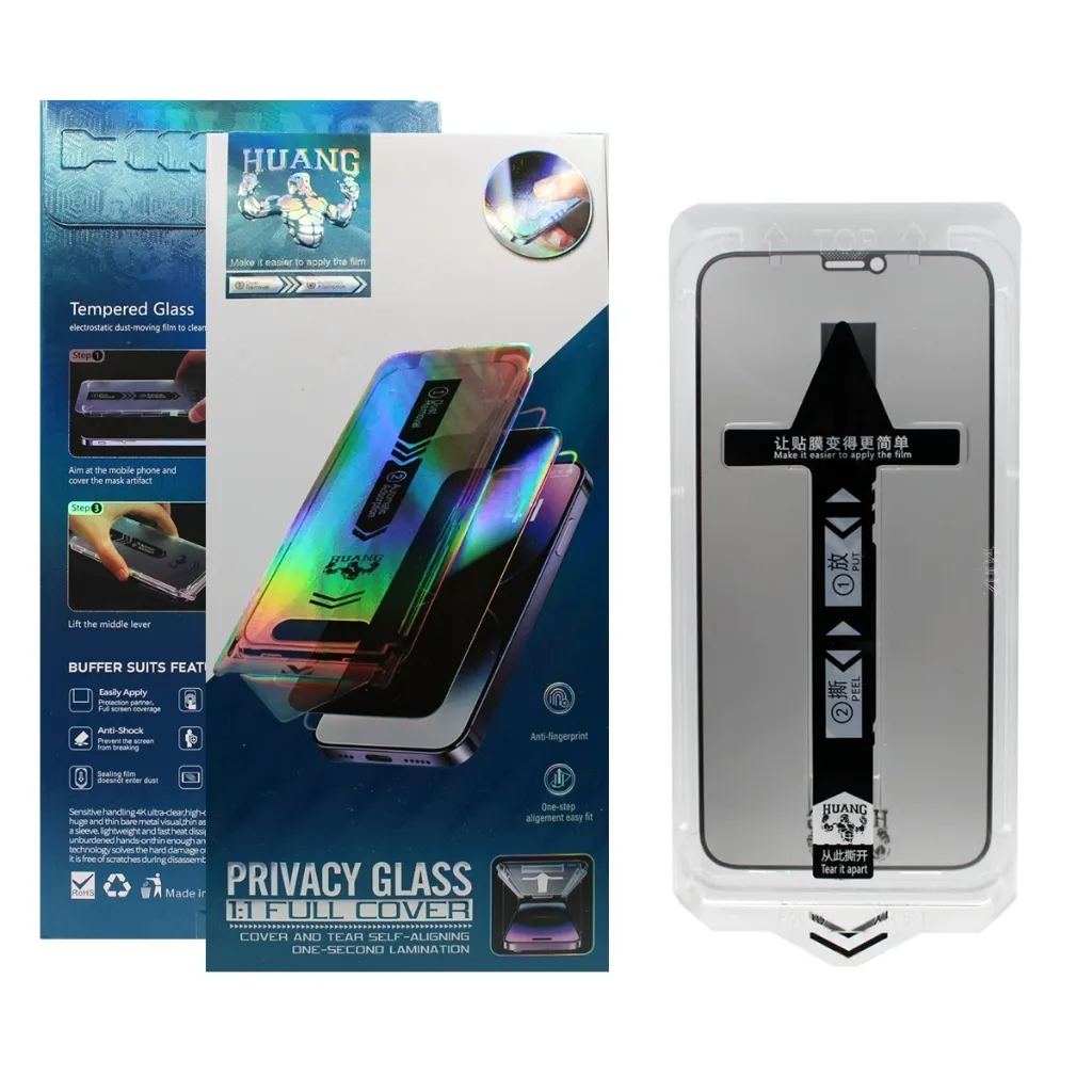 Película de Privacidade C-Covers Privacy Glass para iPhone 14 Pro Max/15 Pro/16 Pro
