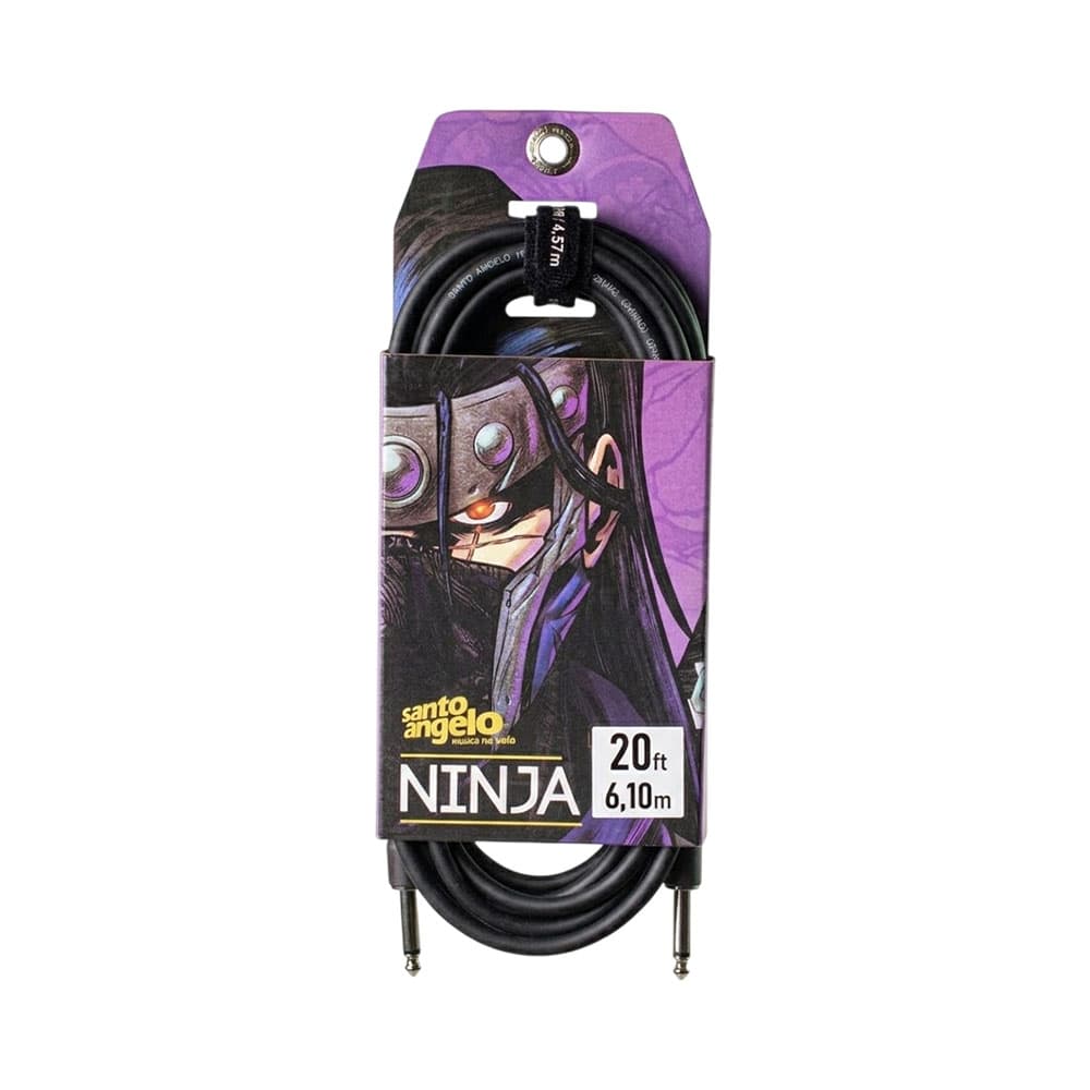 Cabo de Áudio Santo Angelo Ninja 20 P10 A P10 6,10 M Preto