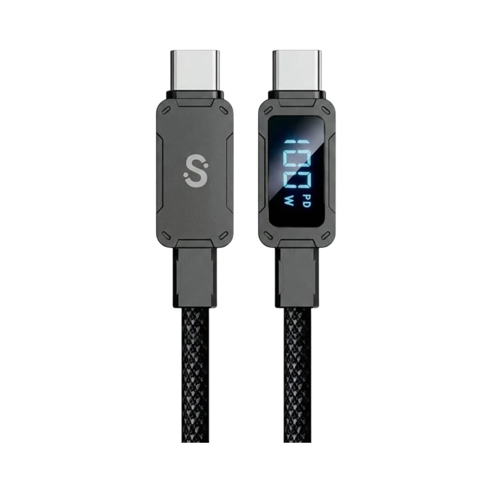 Cabo Smartfy FCC02G LED USB-C para USB-C 60W 1.5M