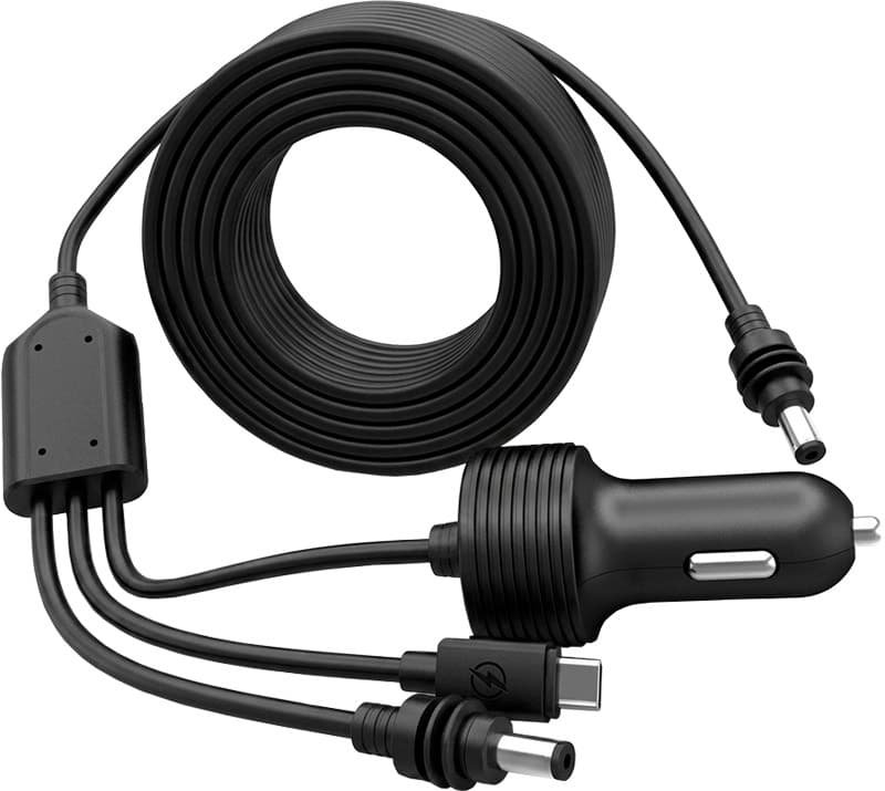 Cabo 3 Em 1 Adaptador Acendedor de Cigarro para Antena Starlink Mini Black (3 Metros)
