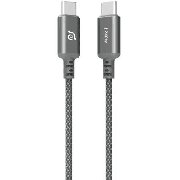 Cabo Adam Elements P200 USB-C para USB-C 240W 2 Metros Cinza