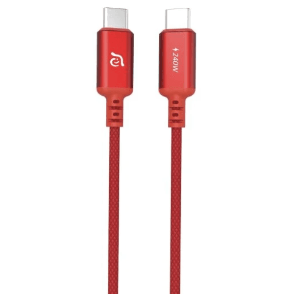 Cabo Adam Elements P200 USB-C para USB-C 240W 2 Metros Vermelho