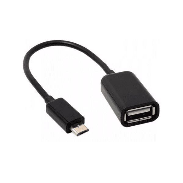Cabo Adaptador Otg Micro-USB para USB-A S-K07 5CM Preto