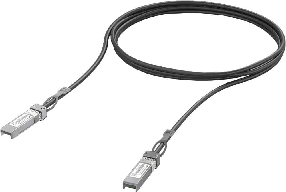 Cabo de Conexão Direta Sfp+ 10 Gbps Ubiquiti Uacc-Dac-Sfp10-3M - Preto (3 Metros)
