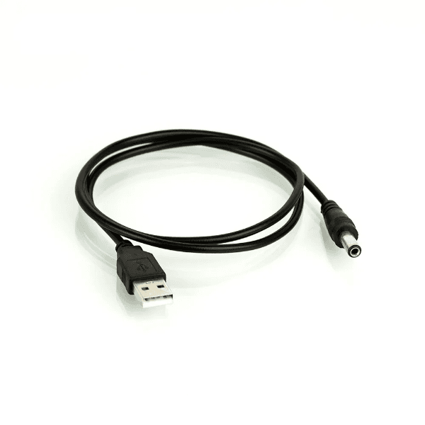 Cabo de Força USB Macho X 3.5Mm Plug Dc 80CM