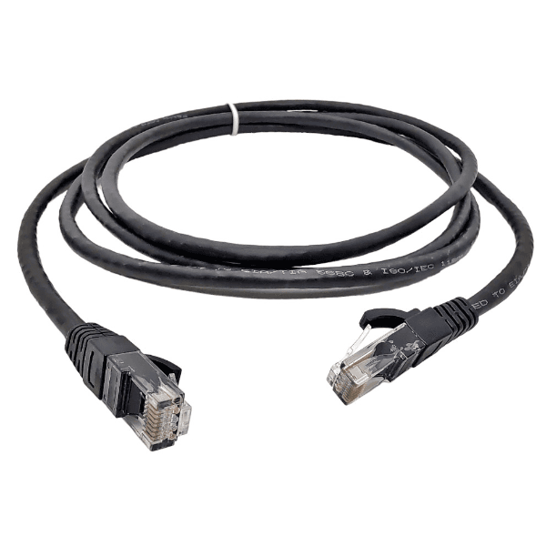 Cabo de Rede Ethernet Rj45 45CM Preto