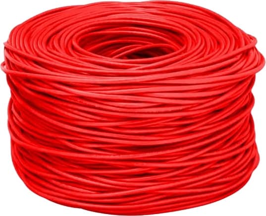 Cabo de Rede Iuron Cat6 Utp 4P 23AWG Bc Vermelho (305 Metros)
