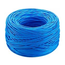 Cabo de Rede Owire Utp Cat6 305M 24AWG Bc 4P 100% Cobre - Azul