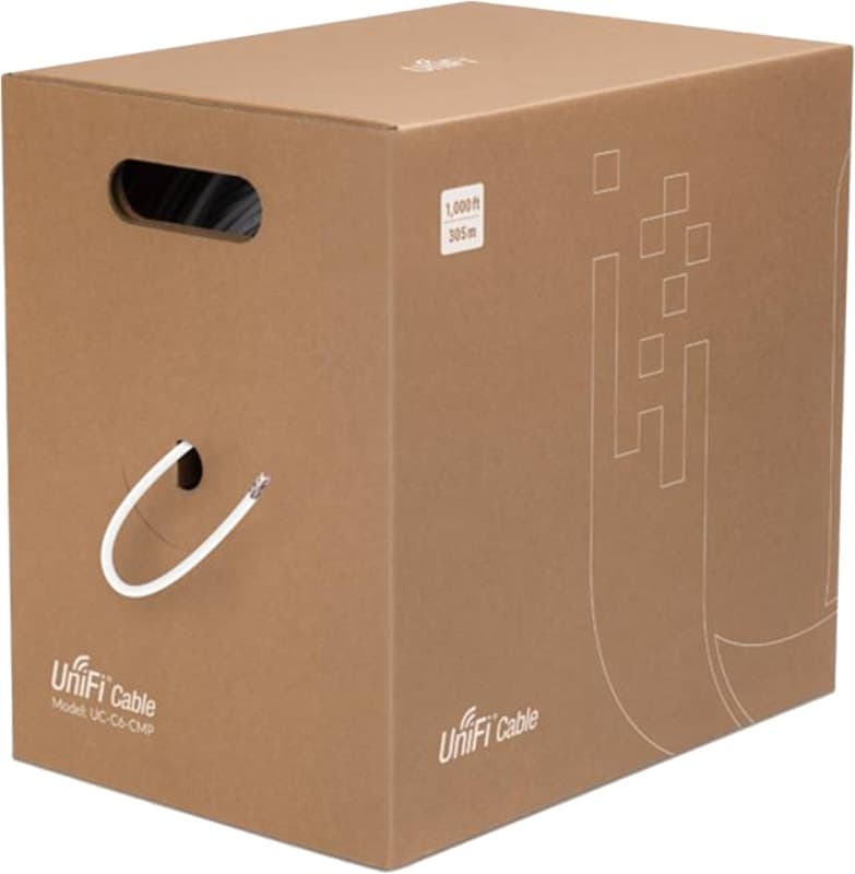 Cabo de Rede Ubiquiti Cat6 Utp Uc-C6-Cmp 23AWG 305 Metros Branco