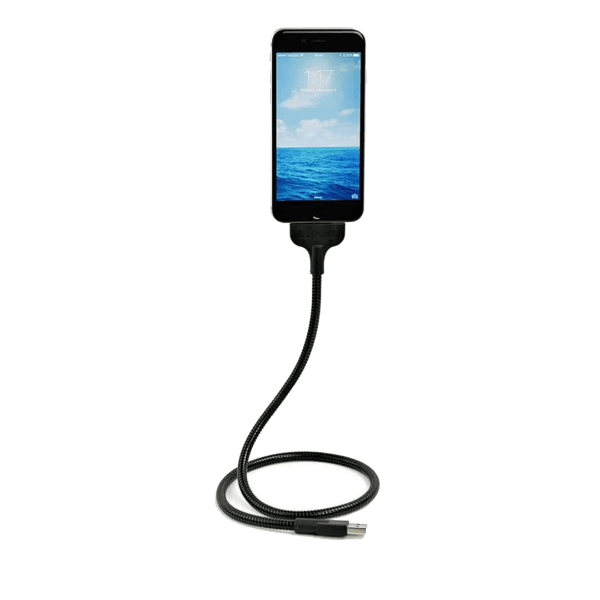 Cabo Fuse Chicken USB-Lightning Titan 60CM Aço Flexível de Camada Dupla Preto