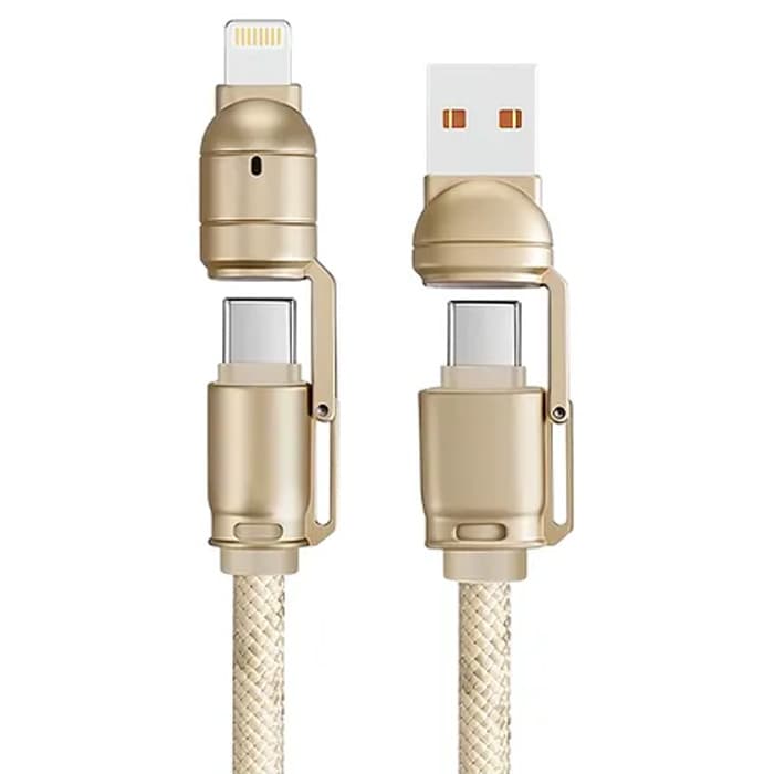 Cabo Gtide Bullet Power 4In1 Dourado