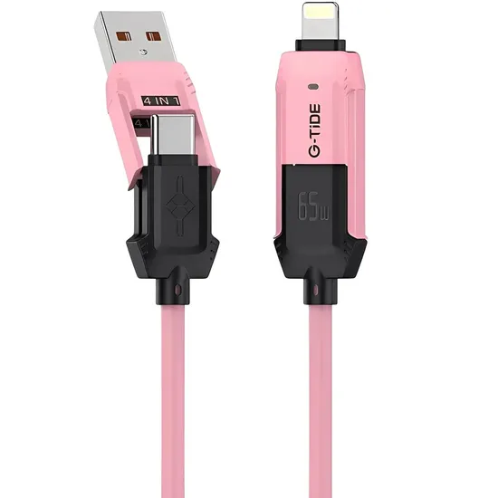 Cabo Gtide Vida Colorida Pink 4 Em 1 1.5 Metros