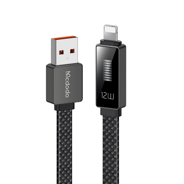 Cabo Mcdodo Ca-4970 USB-A para Lightning 1.2 Metros Preto com Display LED