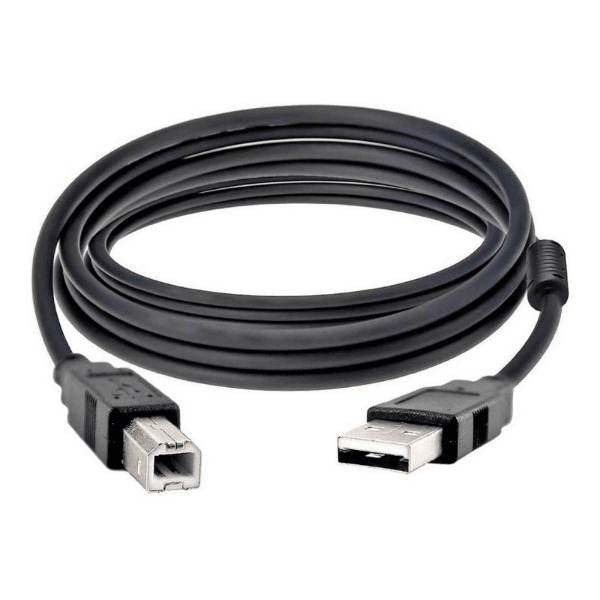 Cabo para Impressora USB AM/BM 1.5 Metros Preto