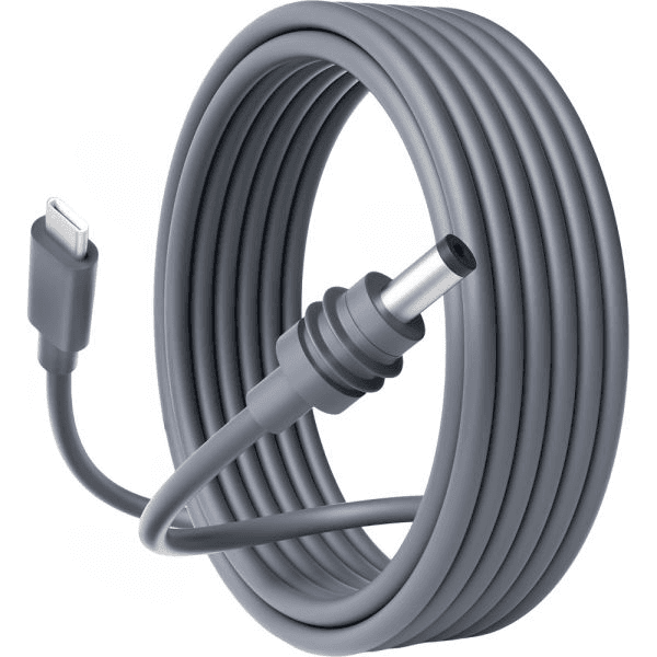 Cabo para Roteador Starlink Mini USB-C para Dc / 5 Metros - Cinza
