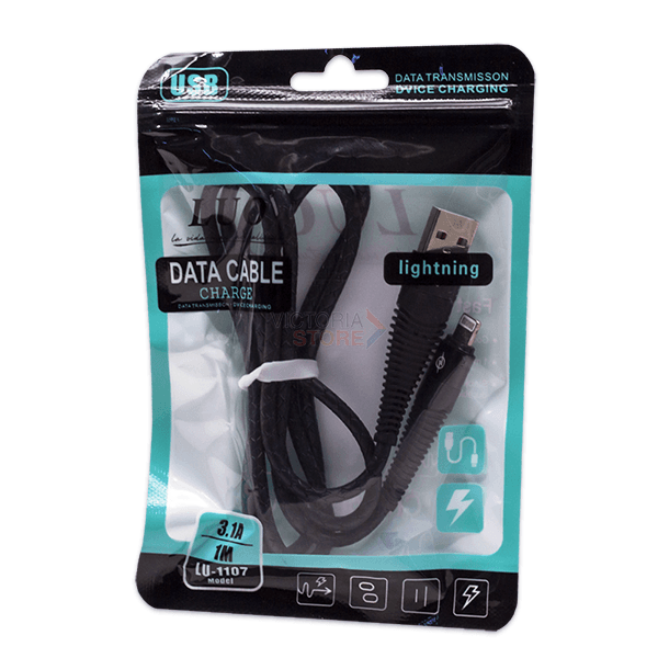 Cabo Luo Lu-1107 USB-A / Lightning 1 Metro Nylon Color Mix