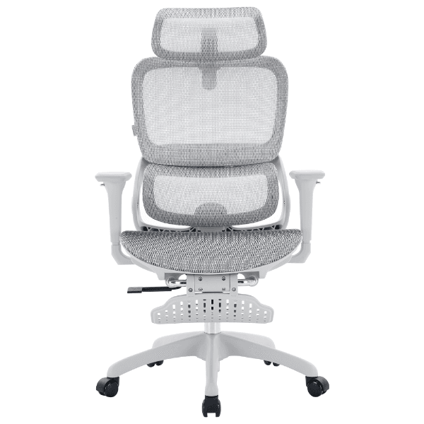 Cadeira de Escritório Sihoo B100-102-Jt Ergonômica Com Encosto de Cabeça Ajustável, Apoio Para Os Pés e Suporte Lombar Branco