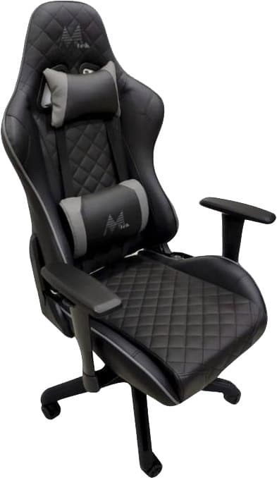 Cadeira Gaming Mtek Mk01 (Ajustável) Cinza/Preto