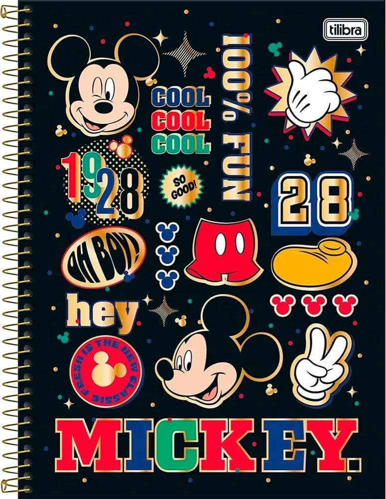 Caderno Universitário Tilibra Mickey Mouse 160 Folhas