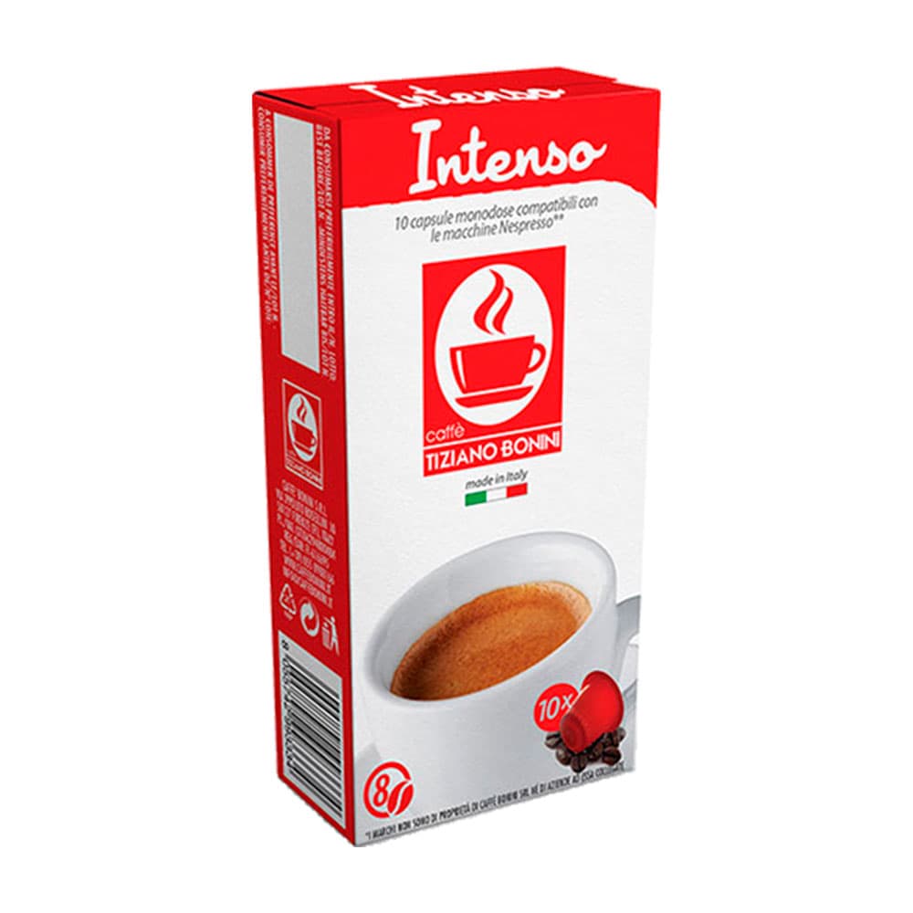 Café Em Cápsula Tiziano Bonini Intenso 10 Unidades