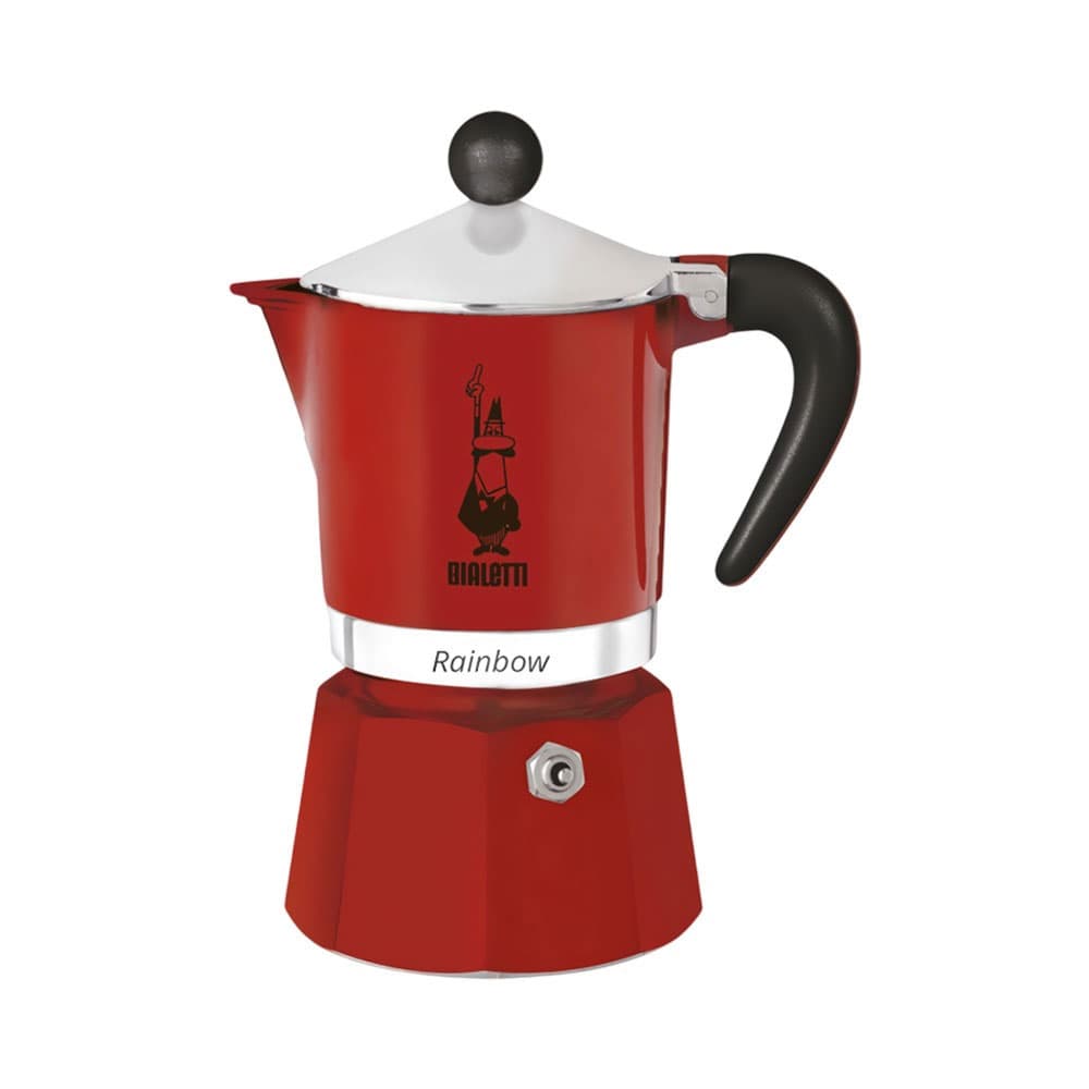 Cafeteira Bialetti Rainbow 4961 1 Taza 60ml Vermelha
